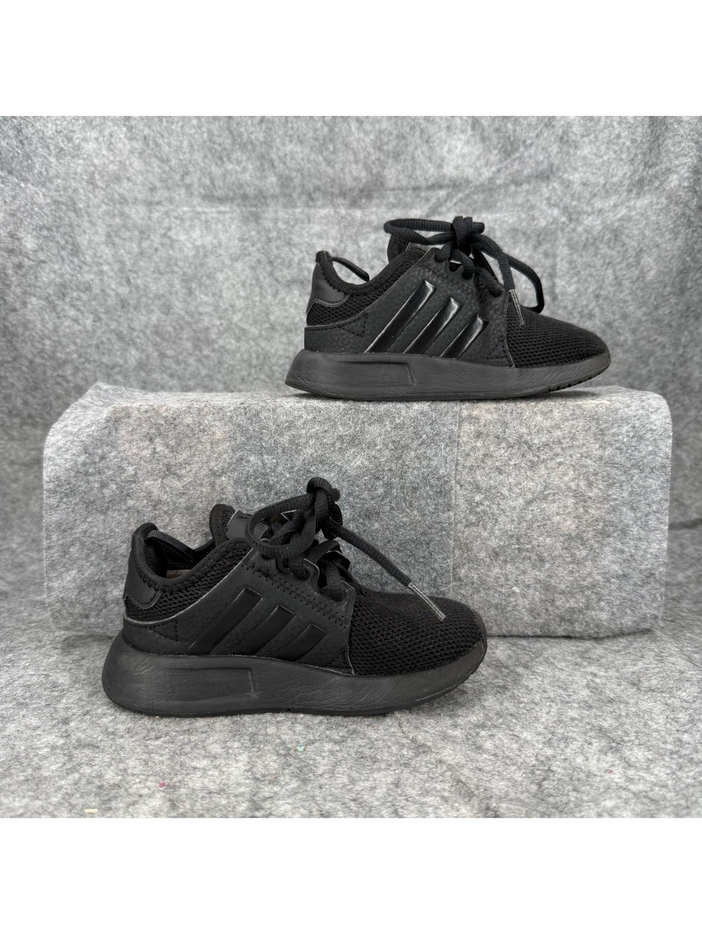 Adidas X PLR Triple Black Athletic Shoes Sneakers BY9961 Kids Size 8K 309